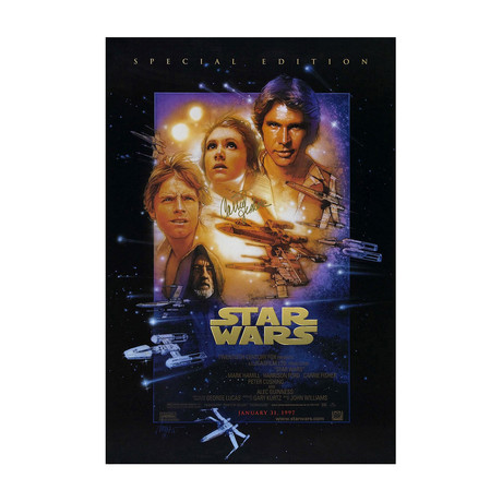 Star Wars Special Edition Poster // Signed by Carrie Fisher
