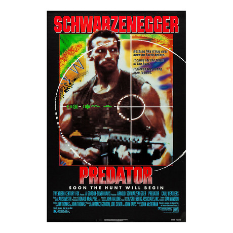Predator Original One Sheet Movie Poster // 1987
