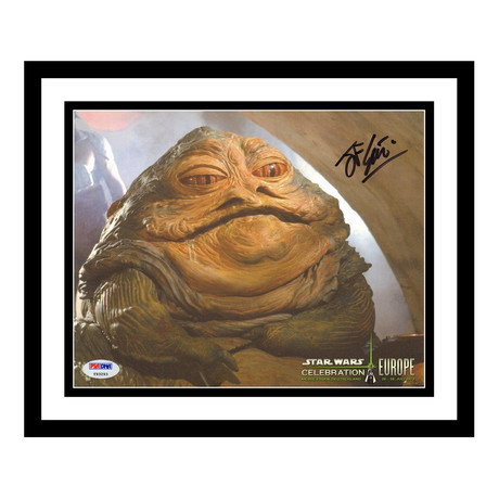 Star Wars Jabba The Hutt Photo // Signed by John Coppinger