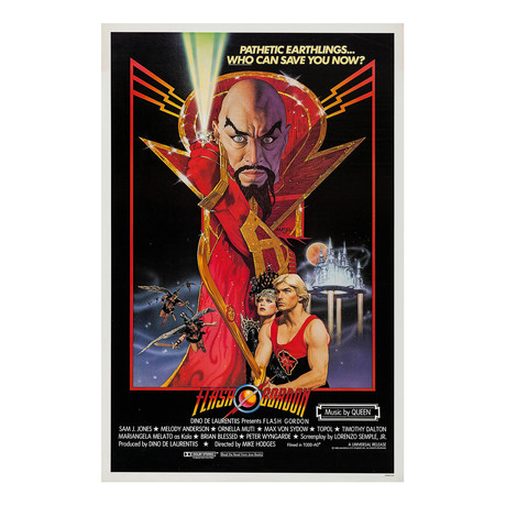 Flash Gordon Original One Sheet Movie Poster // 1980