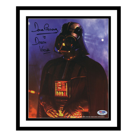 The Empire Strikes Back Darth Vader Photo // Signed by David Prowse