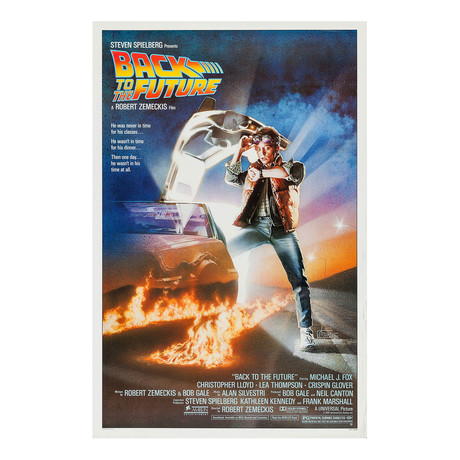 Back to the Future Original One Sheet Movie Poster // 1985