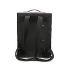 Kendrick Backpack // Felt + Leather (Black)