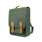 Kendrick Backpack // Felt + Leather (Black)