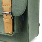 Kendrick Backpack // Felt + Leather (Black)