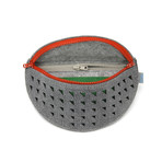 Quincy Bum Bag (Elephant Grey + Green)