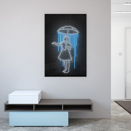 Nola Girl With Umbrella (18"W x 26"H x 0.75"D)