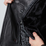 Glove Leather Peacoat // Black (M)