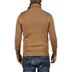 Sweater With Fur Collar // Camel (XS)