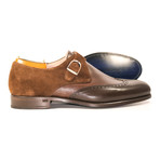 Single Monk Strap Shoe // Brown (US: 6)