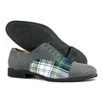 Plaid Oxford // Grey (US: 8)