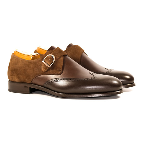 Single Monk Strap Shoe // Brown (US: 6)