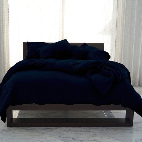 Performance Cooling Duvet Cover // Navy (Full/Queen)