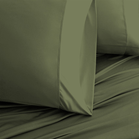 Luxury Copper Collection // Olive (Standard Pillowcases)