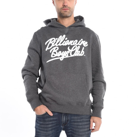 Classic Script Hoodie // Charcoal (2XL)