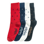 Nautical Sock // Assorted // Set Of 4