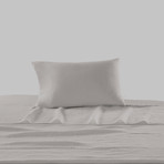Lino Bedding // Boudoir (Grey + White)