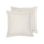 Lino Bedding // Sham // Linen + White (Standard)