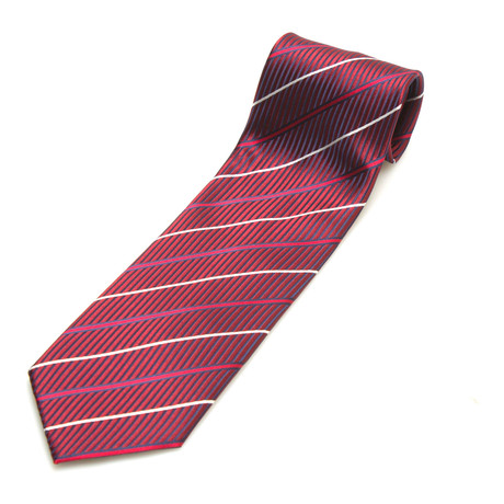 Multi-Stripe Silk Tie // Red Multi