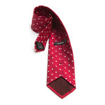 Grosgrain Polka Dot Silk Tie // Red + White