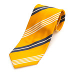 Grosgrain Multi-Stripe Silk Tie // Yellow + Blue + White