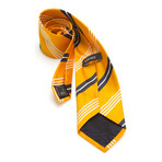 Grosgrain Multi-Stripe Silk Tie // Yellow + Blue + White