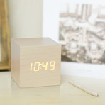 Cube Click Clock // Maple