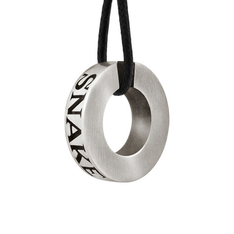 Snake Bones Ring Pendant // Sterling Silver