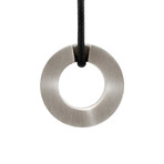 Snake Bones Ring Pendant // Sterling Silver