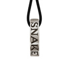 Snake Bones Ring Pendant // Sterling Silver