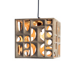 Mason Square Concrete Pendant Light