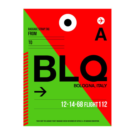 BLQ Bologna Luggage Tag