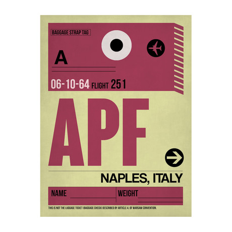 APF Naples Luggage Tag