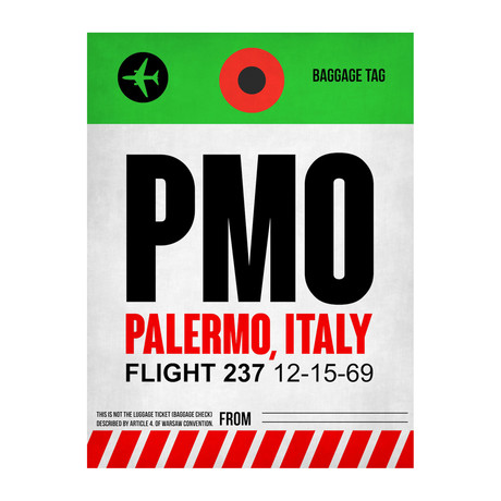 PMO Palermo Luggage Tag