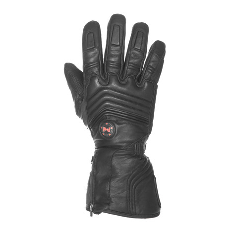 7.4V Blizzard Leather Heated Gloves // Black (XS)