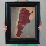 Argentina Wine Regions (Unframed)