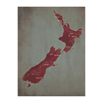 New Zealand Wine Regions (Unframed)