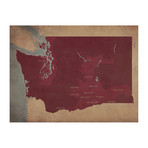 Washington Wine Regions (Unframed)