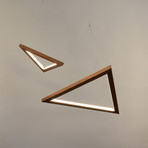 Triangle Pendant // Walnut (Small)