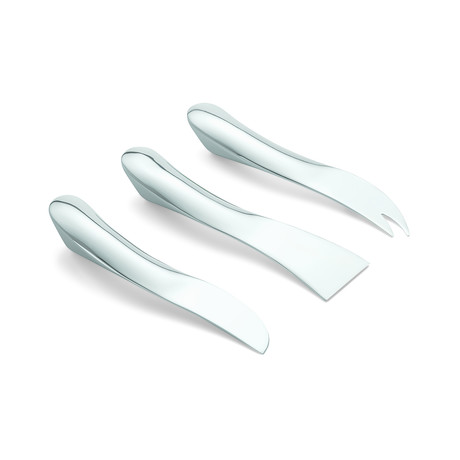 Wave Cheese Knife // 3 Piece Set