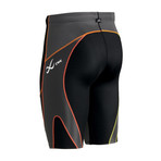 Stabilyx Ventilator Shorts // Black + Yellow + Orange (S)