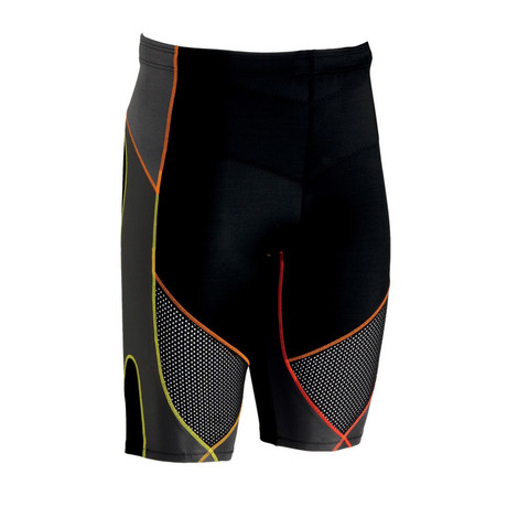 Stabilyx Ventilator Shorts // Black + Yellow + Orange (S)