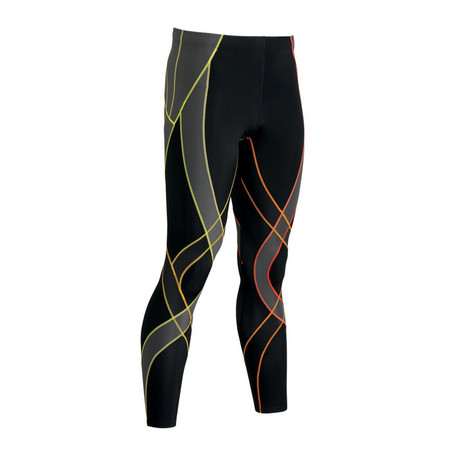 Endurance Generator Tights // Black + Orange (L)