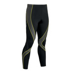 Pro Tights // Black + Grey + Yellow (XL)