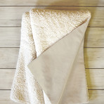 Night Falls Sherpa Fleece Throw Blanket (Medium)