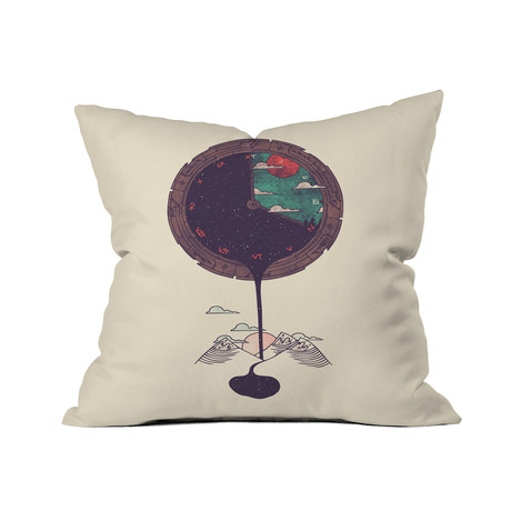 Night Falls Throw Pillow (18" x 18")