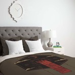 The Crimson Tower Duvet Cover (Twin)