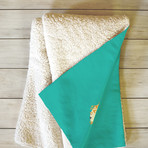 As Seen From My Window Sherpa Fleece Throw Blanket (Medium)