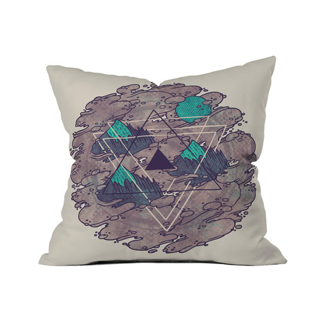 Amidst The Mist Throw Pillow (18" x 18")