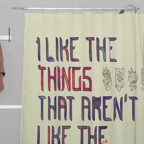 The Things I Like Shower Curtain